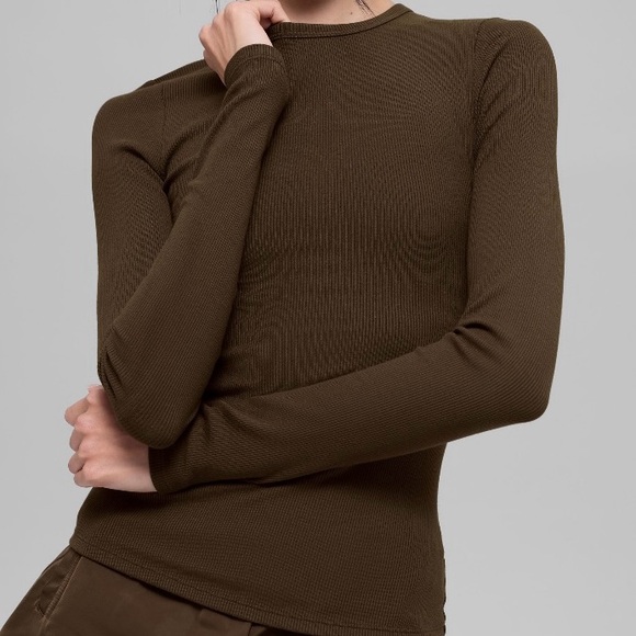 ALO Yoga Expresso Ribbed Modal Long Sleeve Size S (4-6) NWT - Picture 3 of 8